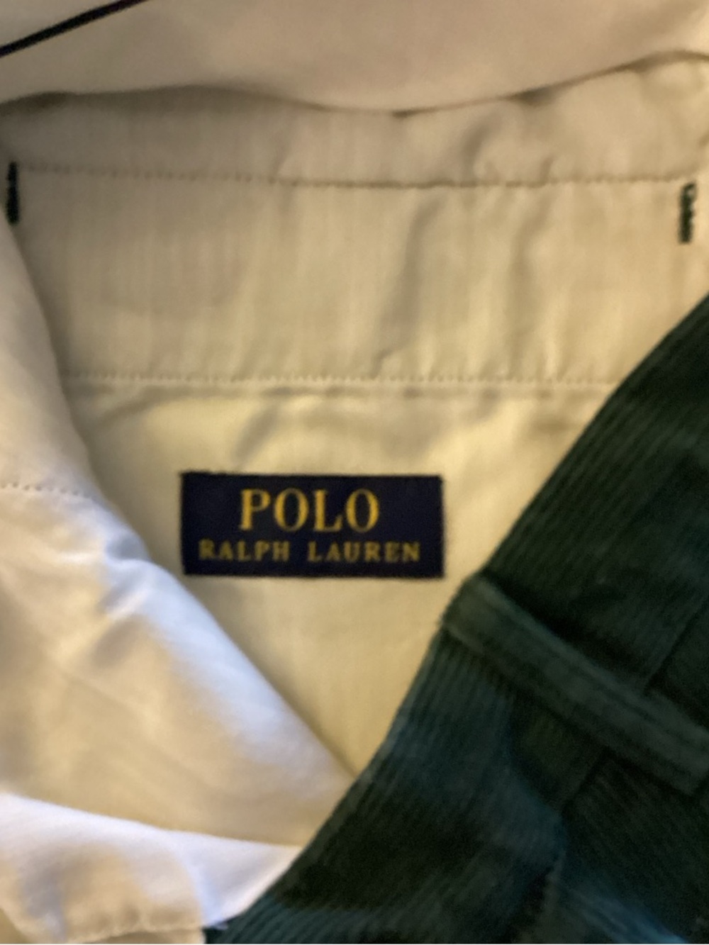Ralph Lauren Dark Green Corduroy Pants with Embroidered Duck Motif - Picture 4 of 5